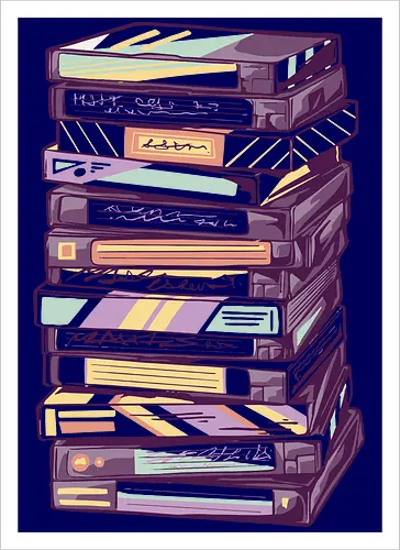 Retro VHS Kassette – Zurückspulen in die 90er Nostalgie