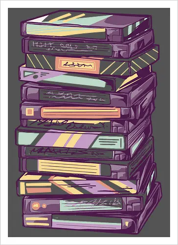 Retro VHS Kassette – Zurückspulen in die 90er Nostalgie