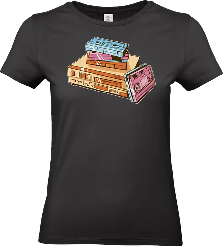 Vintage VHS Tape - videothek, vhs tape, retro design, oldschool, film, kinoabend, 80s style, 90s kid, vintage look, analog, nerd, kult, retro vibe, cassette, classic - Standard T-Shirt (Women)