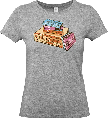 Vintage VHS Tape - videothek, vhs tape, retro design, oldschool, film, kinoabend, 80s style, 90s kid, vintage look, analog, nerd, kult, retro vibe, cassette, classic - Standard T-Shirt (Women)