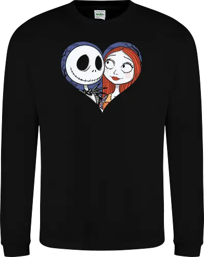 Love Never Dies - love never dies, dark love art, alternative romance, gothic couple, eternal love, romantic illustration, spooky love, outsider love - Sweatshirt