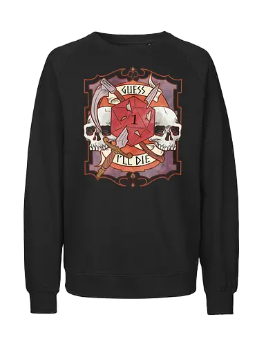 Crit happens - Pen and Paper, Pen and paper, citical hit, vecna, dungeon master, forgotten realm, ravenloft, dnd warrior - Fairtrade Sweatshirt