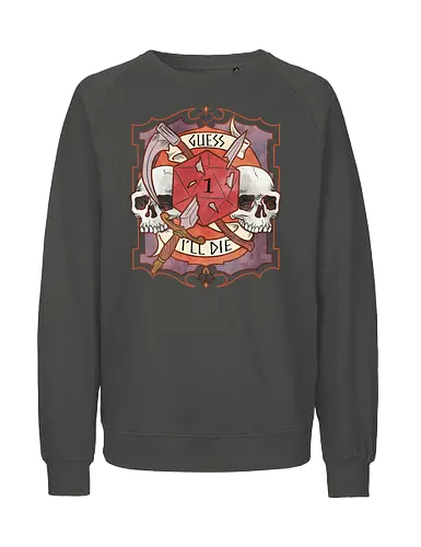 Crit happens - Pen and Paper, Pen and paper, citical hit, vecna, dungeon master, forgotten realm, ravenloft, dnd warrior - Fairtrade Sweatshirt