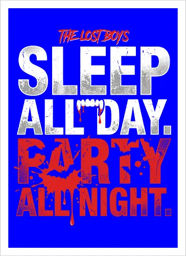 The Lost Boys" Sleep All Day Party All Night Retro Vampire T-Shirt