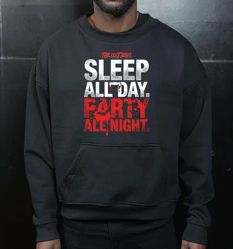 The Lost Boys" Sleep All Day Party All Night Retro Vampire T-Shirt