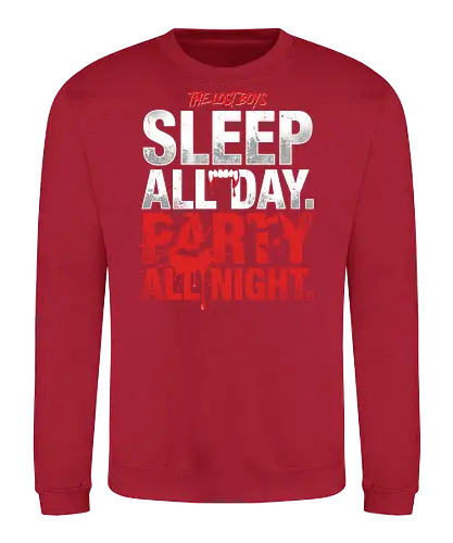 The Lost Boys" Sleep All Day Party All Night Retro Vampire T-Shirt - Sweatshirt