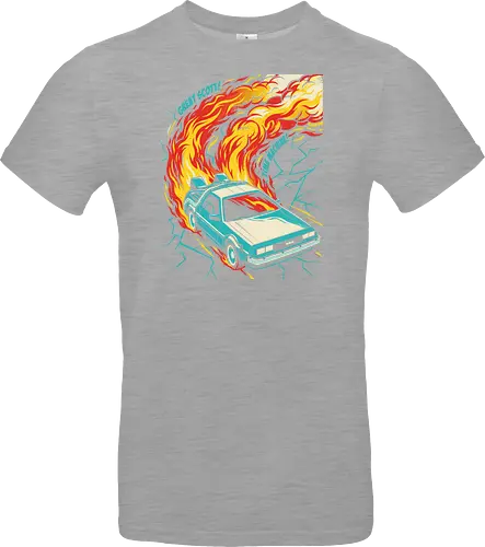 Retro Time Machine DeLorean Pop Art