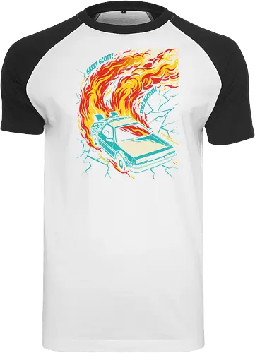 Retro Time Machine DeLorean Pop Art