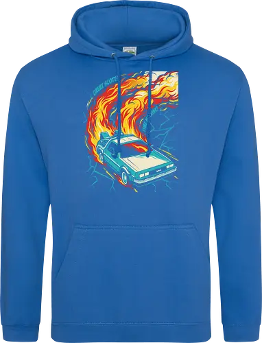 Retro Time Machine DeLorean Pop Art