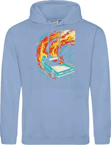 Retro Time Machine DeLorean Pop Art