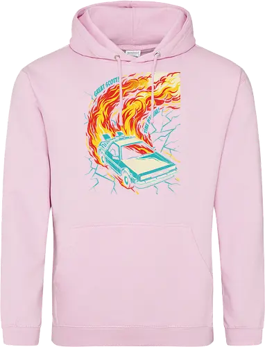 Retro Time Machine DeLorean Pop Art