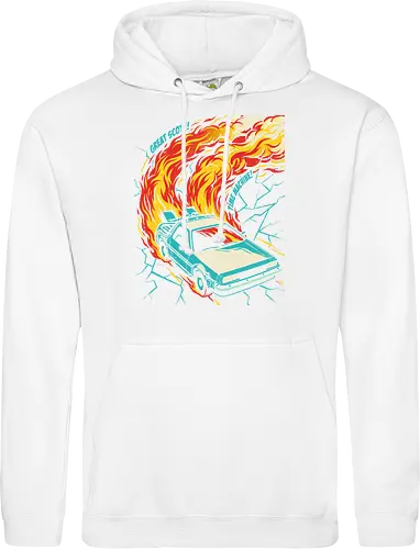 Retro Time Machine DeLorean Pop Art