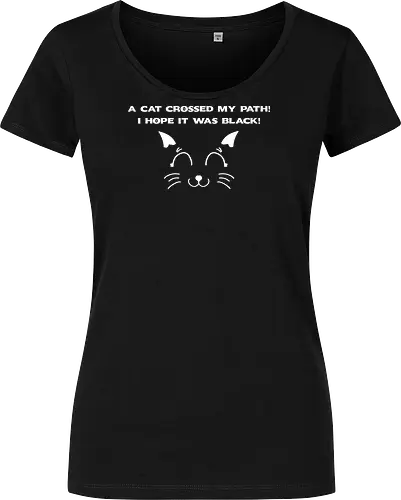 Eine schwarze Katze hat meinen Weg gekreuzt – ich liebe schwarze Katzen