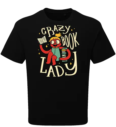 verrückte Bücherfrau