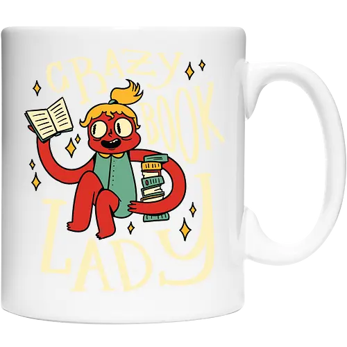 verrückte Bücherfrau