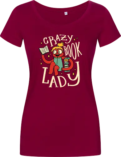 verrückte Bücherfrau