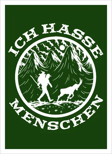 Wandern mit Ziege – Lustiges Bergsteiger Vintage Design