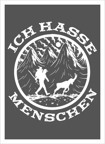 Wandern mit Ziege – Lustiges Bergsteiger Vintage Design