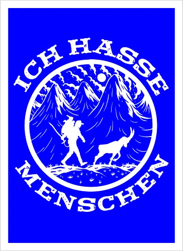 Wandern mit Ziege – Lustiges Bergsteiger Vintage Design