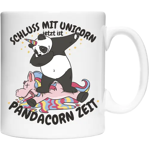 Lustiger Panda Dab mit Einhornhorn – Süßes Fantasy Fun Shirt