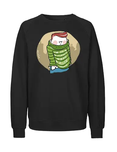 Wenn jeder Tag ein Geschenk ist... - Ringelpulli, fun, Sprüche, Weisheit, Lebenserkenntnis, Krawatte, Geschenk - Fairtrade Sweatshirt