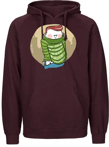 Wenn jeder Tag ein Geschenk ist... - Ringelpulli, fun, Sprüche, Weisheit, Lebenserkenntnis, Krawatte, Geschenk - Fairtrade Hoodie