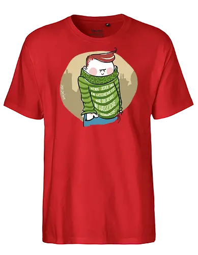 Wenn jeder Tag ein Geschenk ist... - Ringelpulli, fun, Sprüche, Weisheit, Lebenserkenntnis, Krawatte, Geschenk - Fairtrade T-Shirt