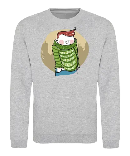 Wenn jeder Tag ein Geschenk ist... - Ringelpulli, fun, Sprüche, Weisheit, Lebenserkenntnis, Krawatte, Geschenk - Sweatshirt