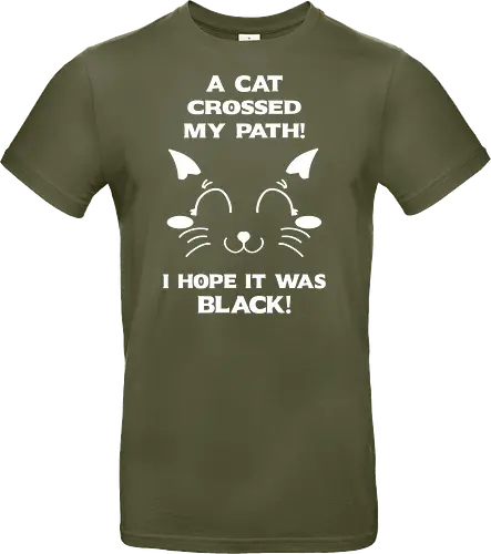 Eine schwarze Katze hat meinen Weg gekreuzt – ich liebe schwarze Katzen