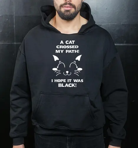 Eine schwarze Katze hat meinen Weg gekreuzt – ich liebe schwarze Katzen