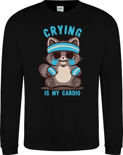 Crying is my Cardio Raccoon