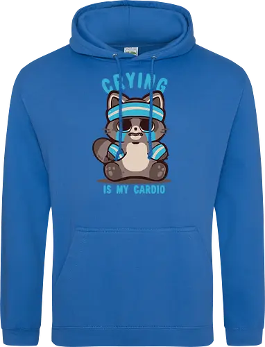 Crying is my Cardio Raccoon