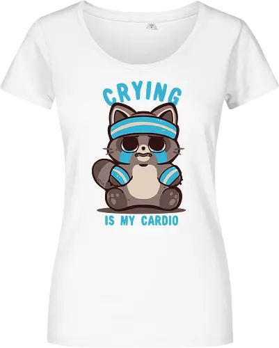 Crying is my Cardio Raccoon