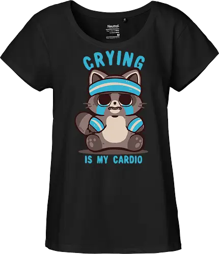Crying is my Cardio Raccoon