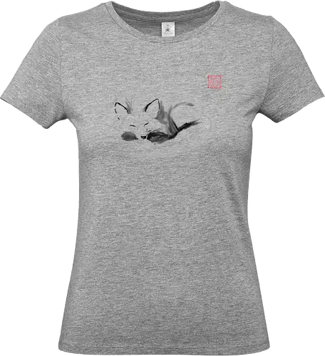 slepping fox - fox, sumie, japan - Standard T-Shirt (Women)