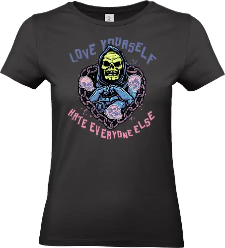 Love Yourself - Comic, comic book, character, movie, animated, animation, villain, universe, love, Valentine’s Day, heart - Standard T-Shirt (Women)