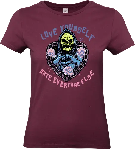 Love Yourself - Comic, comic book, character, movie, animated, animation, villain, universe, love, Valentine’s Day, heart - Standard T-Shirt (Women)
