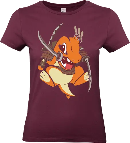 Samurai Starter - samurai charmander shirt, japanese warrior lizard tee, anime samurai mashup, fire lizard graphic t-shirt, katana wielding monster, shogun pocket monster apparel, cute samurai anime design, japanese armor lizard shirt, minimalist anime streetwear, fire type warrior top, funny samurai pet gift, bushido anime clothing, orange lizard swordsman, traditional japanese anime art, monster trainer gift, martial arts anime shirt, ronin fire creature, unique anime fan merch, heroic lizard graphic - Standard T-Shirt (Women)