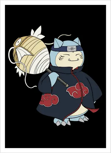 Relax Akatsuki - snorlax akatsuki shirt, shinobi snorlax t-shirt, anime mashup graphic tee, red cloud ninja cloak, sleeping pokemon ninja, akatsuki snorlax apparel, hidden mist headband shirt, samehada sword graphic, funny anime crossover top, minimalist anime streetwear, pocket monster ninja art, japanese pop culture clothing, otaku gift ideas, snorlax fan merchandise, ninja organization t-shirt, epic anime power up shirt, blue and navy anime design, gamer lifestyle apparel, legendary shinobi t-shirt - Artprint