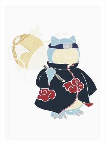 Relax Akatsuki - snorlax akatsuki shirt, shinobi snorlax t-shirt, anime mashup graphic tee, red cloud ninja cloak, sleeping pokemon ninja, akatsuki snorlax apparel, hidden mist headband shirt, samehada sword graphic, funny anime crossover top, minimalist anime streetwear, pocket monster ninja art, japanese pop culture clothing, otaku gift ideas, snorlax fan merchandise, ninja organization t-shirt, epic anime power up shirt, blue and navy anime design, gamer lifestyle apparel, legendary shinobi t-shirt - Artprint