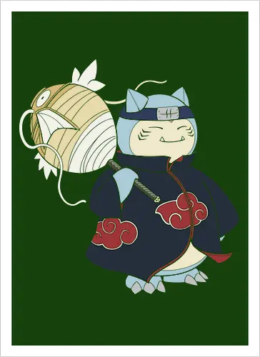 Relax Akatsuki - snorlax akatsuki shirt, shinobi snorlax t-shirt, anime mashup graphic tee, red cloud ninja cloak, sleeping pokemon ninja, akatsuki snorlax apparel, hidden mist headband shirt, samehada sword graphic, funny anime crossover top, minimalist anime streetwear, pocket monster ninja art, japanese pop culture clothing, otaku gift ideas, snorlax fan merchandise, ninja organization t-shirt, epic anime power up shirt, blue and navy anime design, gamer lifestyle apparel, legendary shinobi t-shirt - Artprint