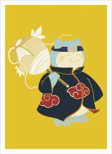 Relax Akatsuki - snorlax akatsuki shirt, shinobi snorlax t-shirt, anime mashup graphic tee, red cloud ninja cloak, sleeping pokemon ninja, akatsuki snorlax apparel, hidden mist headband shirt, samehada sword graphic, funny anime crossover top, minimalist anime streetwear, pocket monster ninja art, japanese pop culture clothing, otaku gift ideas, snorlax fan merchandise, ninja organization t-shirt, epic anime power up shirt, blue and navy anime design, gamer lifestyle apparel, legendary shinobi t-shirt - Artprint