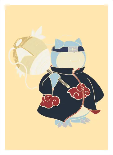 Relax Akatsuki - snorlax akatsuki shirt, shinobi snorlax t-shirt, anime mashup graphic tee, red cloud ninja cloak, sleeping pokemon ninja, akatsuki snorlax apparel, hidden mist headband shirt, samehada sword graphic, funny anime crossover top, minimalist anime streetwear, pocket monster ninja art, japanese pop culture clothing, otaku gift ideas, snorlax fan merchandise, ninja organization t-shirt, epic anime power up shirt, blue and navy anime design, gamer lifestyle apparel, legendary shinobi t-shirt - Artprint