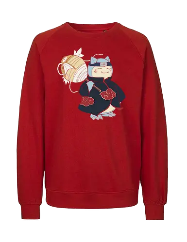 Relax Akatsuki - snorlax akatsuki shirt, shinobi snorlax t-shirt, anime mashup graphic tee, red cloud ninja cloak, sleeping pokemon ninja, akatsuki snorlax apparel, hidden mist headband shirt, samehada sword graphic, funny anime crossover top, minimalist anime streetwear, pocket monster ninja art, japanese pop culture clothing, otaku gift ideas, snorlax fan merchandise, ninja organization t-shirt, epic anime power up shirt, blue and navy anime design, gamer lifestyle apparel, legendary shinobi t-shirt - Fairtrade Sweatshirt