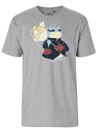 Relax Akatsuki - snorlax akatsuki shirt, shinobi snorlax t-shirt, anime mashup graphic tee, red cloud ninja cloak, sleeping pokemon ninja, akatsuki snorlax apparel, hidden mist headband shirt, samehada sword graphic, funny anime crossover top, minimalist anime streetwear, pocket monster ninja art, japanese pop culture clothing, otaku gift ideas, snorlax fan merchandise, ninja organization t-shirt, epic anime power up shirt, blue and navy anime design, gamer lifestyle apparel, legendary shinobi t-shirt - Fairtrade T-Shirt