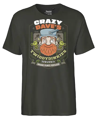 Crazy Dave Fertilizer Vintage - plants vs zombies, garden warfare, pvz, peashooter, sunflower, potato mine, frijol, video game, gaming, gamer, zombie, crazy dave, neighborville, super brainz, dr zomboss - Fairtrade T-Shirt