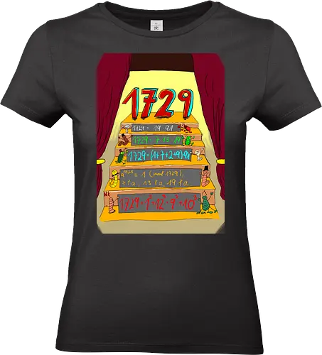 Die Zahl 1729 - Mathematik, Zahlentheorie - Standard T-Shirt (Women)