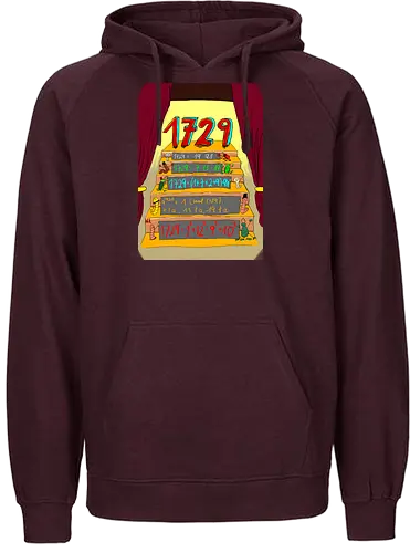 Die Zahl 1729 - Mathematik, Zahlentheorie - Fairtrade Hoodie