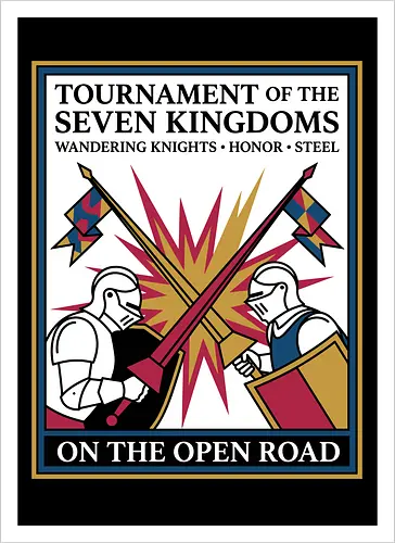 Retro Knight Duel Graphic