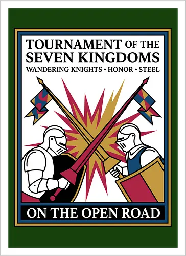 Retro Knight Duel Graphic